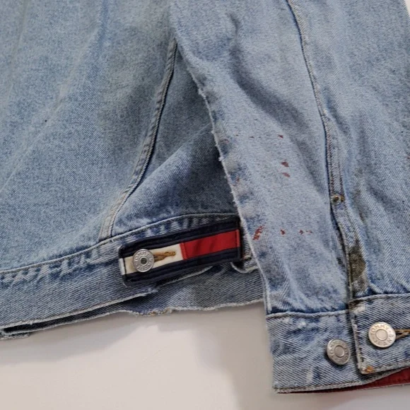 Destroyed Tommy Jean Jacket Size XL - Picture 15 of 17